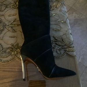 Andrea Carrano knee high Suede boot